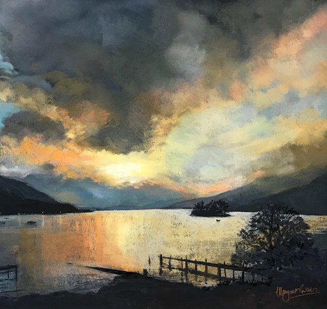 'Old Jetties, Loch Earn' by artist Margaret Evans